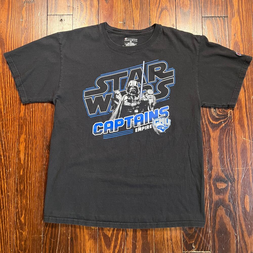 Champion M Collegiate Graphic T-Shirt Black Crew Neck Regular Fit